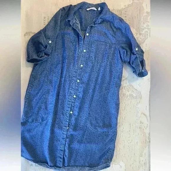 Soft Surroundings Tencel Shirt Dress Size Small - Picture 1 of 7